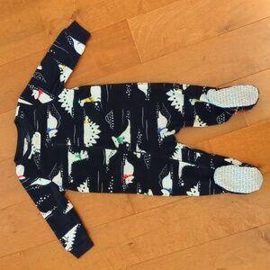 Carter's Winter Dinosaurs Fleece Footed Zip Pajamas